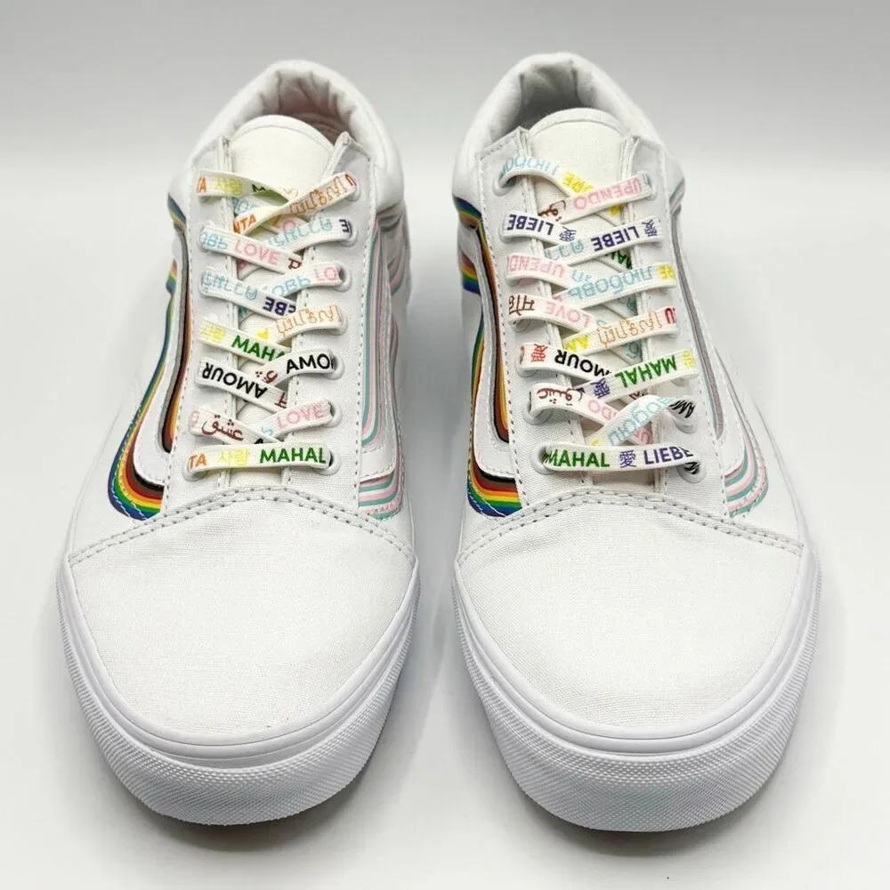 Vans Old Skool Pride White Sneakers - US Men’s 10